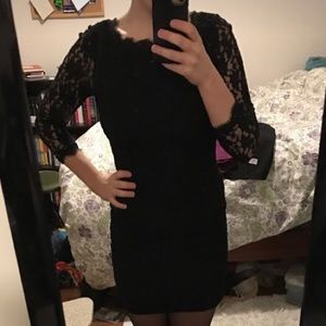 Black Full Lace Dress
